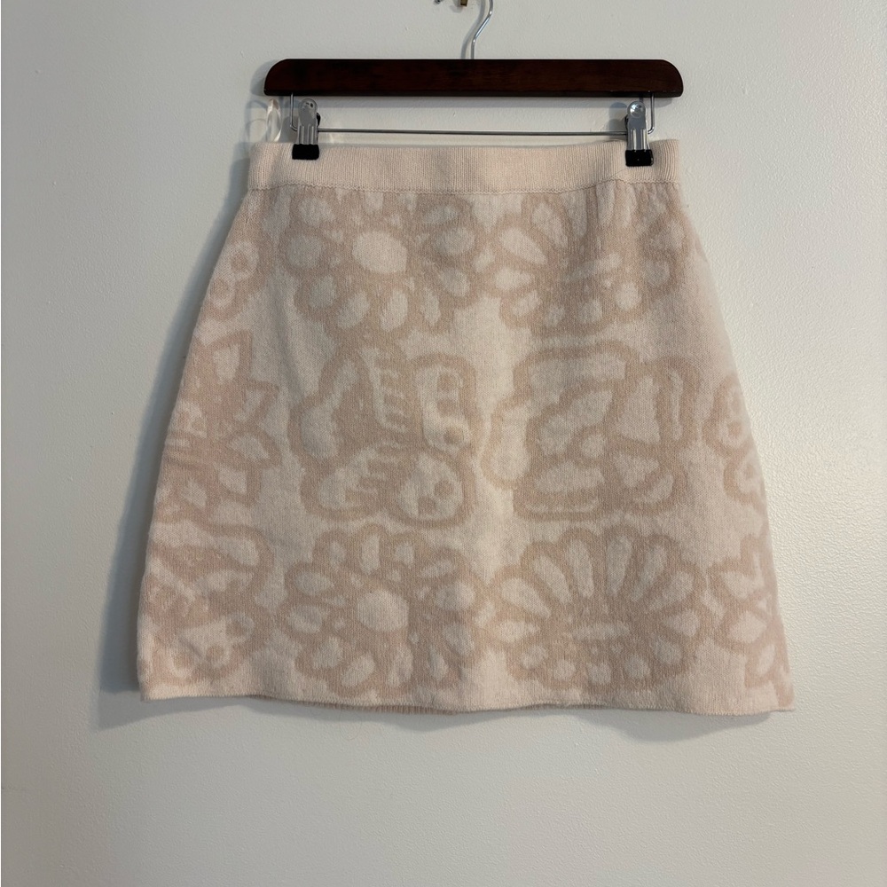 UNIQLO & Marimekko lambswool floral skirt